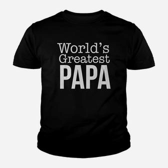 World Greatest Papa Grandpa Love Family Wise Best Youth T-shirt | Crazezy