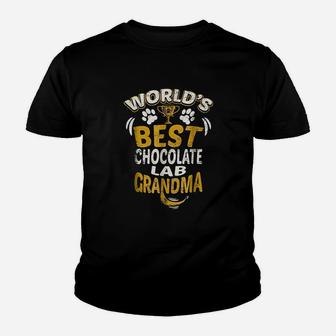 World's Best Chocolate Lab Youth T-shirt | Crazezy DE