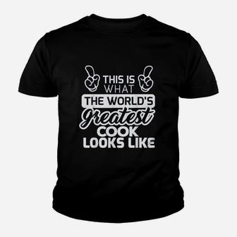 Worlds Greatest Cook Best Cook Ever Youth T-shirt | Crazezy DE