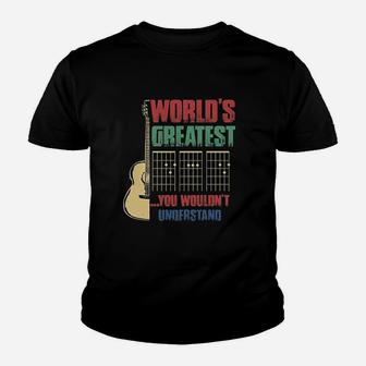 Worlds Greatest Guitar Dad You Wouldnt Understand Guitarist Youth T-shirt | Crazezy