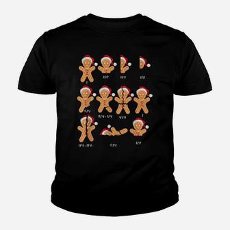 Xmas Christmas Santa Hat Fractions Math Teacher Cookie Lover Youth T-shirt | Crazezy
