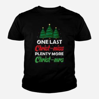 Xmas Future Bride Wife New Fiance Funny Engagement Christmas Youth T-shirt | Crazezy