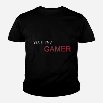 Yeah I Am A Gamer Youth T-shirt | Crazezy