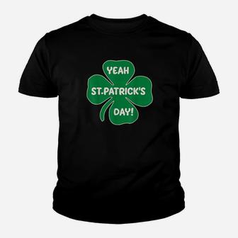 Yeah St Patricks Day Festive Green Lucky Irish Shamrock Youth T-shirt - Monsterry