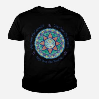 Yoga Bees Om Mandala Sweatshirt Youth T-shirt | Crazezy