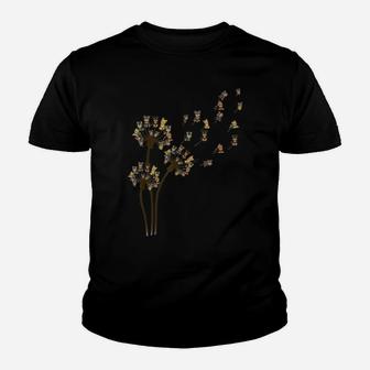 Yorkie Yorkshire Terrier Flower Fly Dandelion Funny Dog Love Youth T-shirt | Crazezy DE