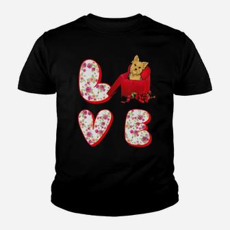 Yorkshire Love Valentine For Valentine Birthday Youth T-shirt - Monsterry