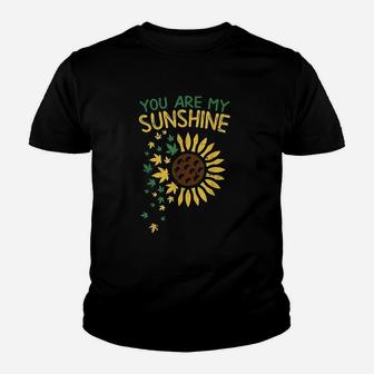You Are My Sunshine Sunflower Youth T-shirt | Crazezy