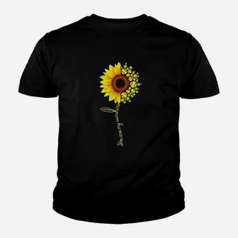 You Are My Sunshine Sunflower Youth T-shirt | Crazezy UK