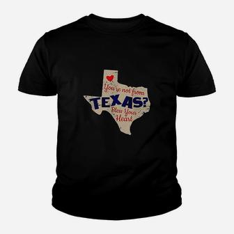 You Are Not From Texas Funny State Of Texas Print Youth T-shirt | Crazezy AU