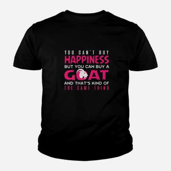 You Cant Buy Happiness But You Can Buy Goat Gift Youth T-shirt - Thegiftio UK