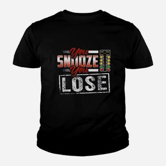 You Snooze You Lose Funny Drag Racing Youth T-shirt | Crazezy