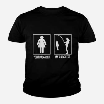 Your Daughter My Fishing Daughter Youth T-shirt | Crazezy