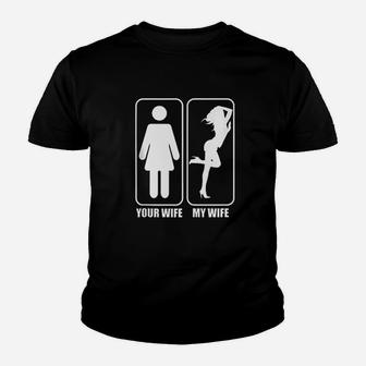 Your Wife And My Wife Husband And Wife Youth T-shirt | Crazezy AU