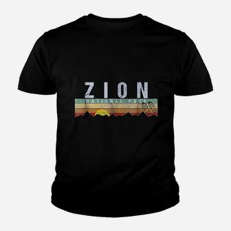Zion National Park Camping Hiking Youth T-shirt | Crazezy AU