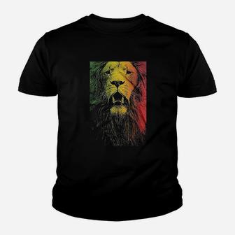 Zion Rootswear Rasta Lion Face Youth T-shirt | Crazezy