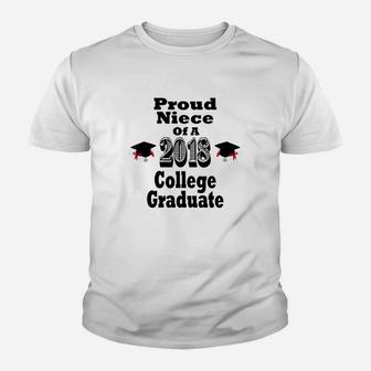 2018 College Graduation Gift Proud Niece Graduate Youth T-shirt - Thegiftio UK