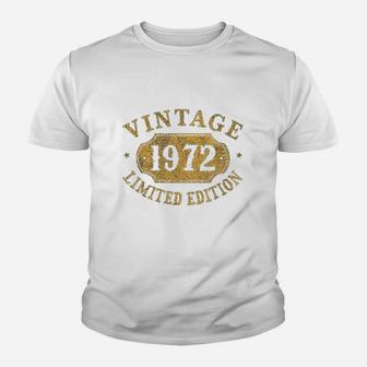 49 Years Old 49Th Birthday Anniversary Gift 1972 Youth T-shirt | Crazezy DE
