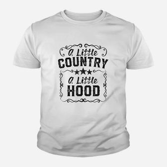 A Little Bit Country A Little Bit Hood Music Youth T-shirt | Crazezy