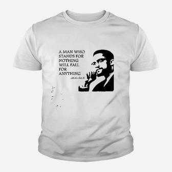 A Man Who Stands For Nothing Fall For Anything Youth T-shirt | Crazezy AU