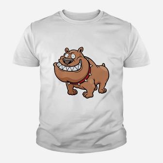 Achtung Vor Dem Hund Der Will Kuscheln Kinder T-Shirt - Seseable