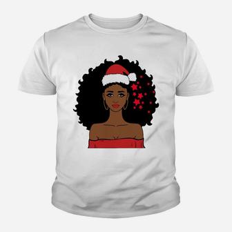 African American Christmas Santa Claus Sweatshirt Youth T-shirt | Crazezy UK
