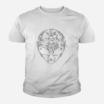Alien Occult Mason All Seeing Eye Youth T-shirt | Crazezy CA