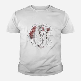 Anatomical Heart Human Heart Anatomy Youth T-shirt - Thegiftio UK