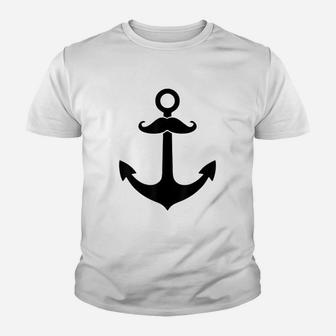 Anchor With A Mustache Youth T-shirt | Crazezy