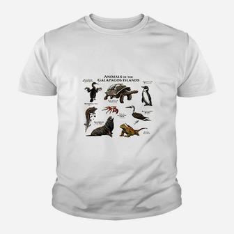 Animals Of The Galapagos Islands Youth T-shirt | Crazezy CA