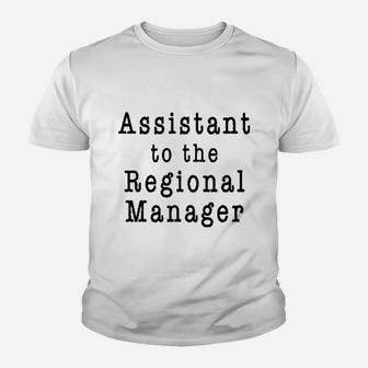 Assistant To The Regional Manager Funny Tv Costume Gray L Graphic Youth T-shirt | Crazezy DE