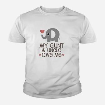 Aunt And Uncle Love Me Nephew Youth T-shirt - Thegiftio