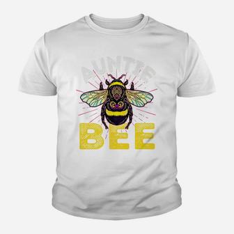 Auntie Bee Family Matching Cute Auntie Of The Bee Youth T-shirt | Crazezy CA