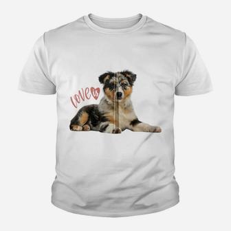 Australian Shepherd Shirt Aussie Mom Dad Love Dog Pet Tee Zip Hoodie Youth T-shirt | Crazezy CA