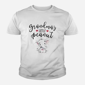 Baby Girls Boys Grandmas Little Peanut Youth T-shirt | Crazezy AU