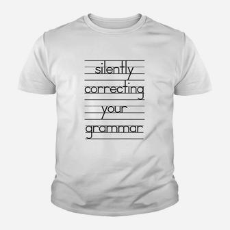 Baby Silently Correcting Your Grammar Youth T-shirt | Crazezy UK
