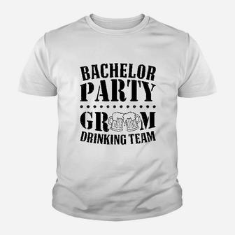 Bachelor Party Groom Drinking Team Youth T-shirt - Thegiftio UK