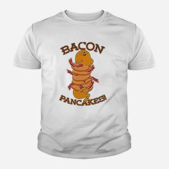 Bacon Pancakes Youth T-shirt | Crazezy UK