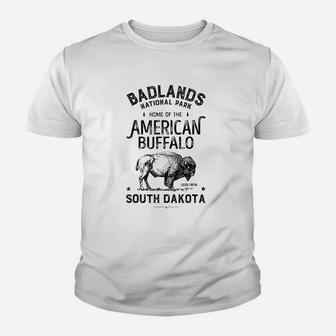 Badlands National Park Buffalo Youth T-shirt | Crazezy UK