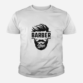 Barber Shop Apron Hair Set Youth T-shirt | Crazezy