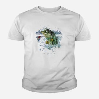 Bass Fishing Youth Youth T-shirt | Crazezy