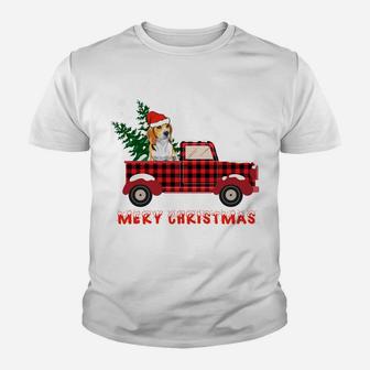 Beagle Christmas Truck Tree Mom Dad Dog Gift Sweatshirt Youth T-shirt | Crazezy CA