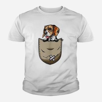 Beagle Dog Lovers And Pocket Owner Youth T-shirt | Crazezy DE