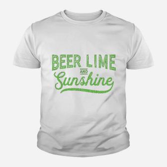 Beer Lime And Sunshin Tshirt Funny Cinco De Mayo Summer Bbq Youth T-shirt | Crazezy