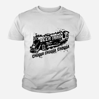 Beer Train Chugga Chug Gulp Drink Drunk Funny Youth T-shirt | Crazezy UK