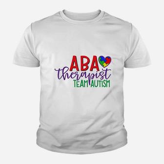 Behavior Therapist Team Autism Cute Aba Therapy Youth T-shirt - Thegiftio UK
