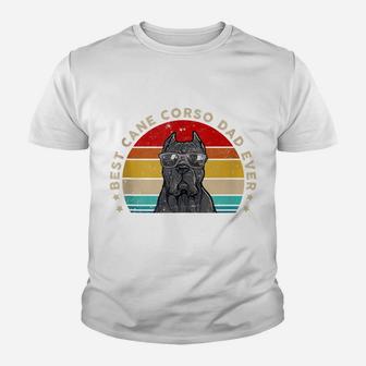 Best Cane Corso Dad Ever Father Day Retro Vintage Youth T-shirt | Crazezy