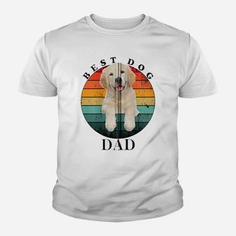 Best Dog Dad Golden Retriever Love 2 Zip Hoodie Youth T-shirt | Crazezy