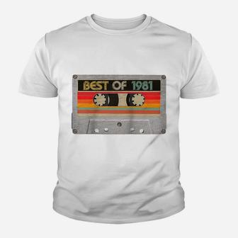 Best Of 1981 39Th Birthday Gifts Cassette Tape Vintage Raglan Baseball Tee Youth T-shirt | Crazezy