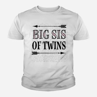 Big Sis Of Twins Sister Youth T-shirt | Crazezy DE
